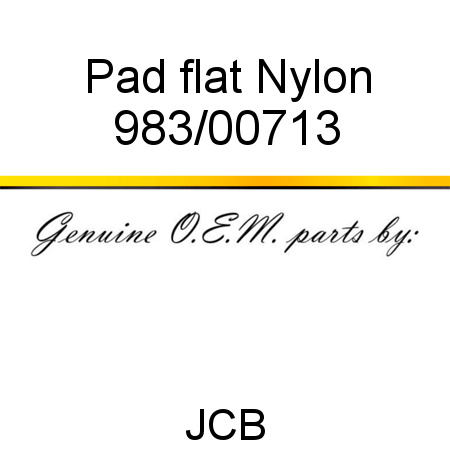 Pad, flat, Nylon 983/00713