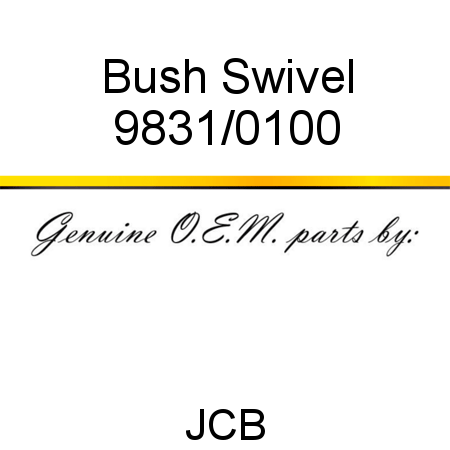 Bush, Swivel 9831/0100