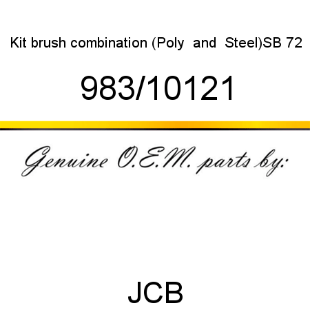 Kit, brush, combination, (Poly & Steel)SB 72 983/10121