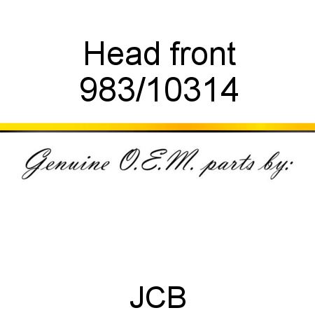 Head, front 983/10314
