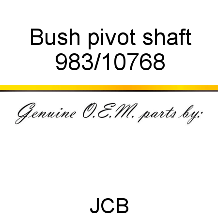 Bush, pivot shaft 983/10768