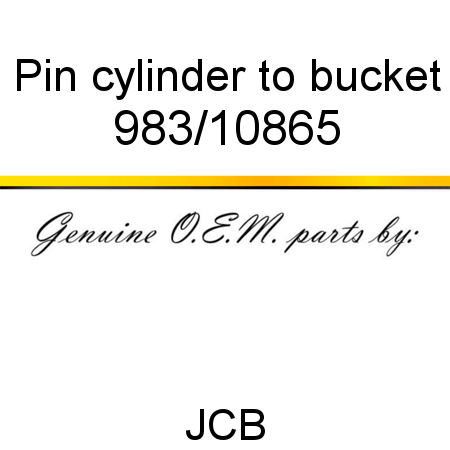 Pin, cylinder to bucket 983/10865