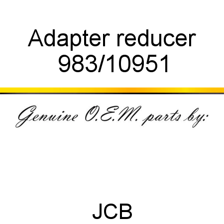 Adapter, reducer 983/10951