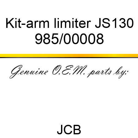 Kit-arm limiter, JS130 985/00008