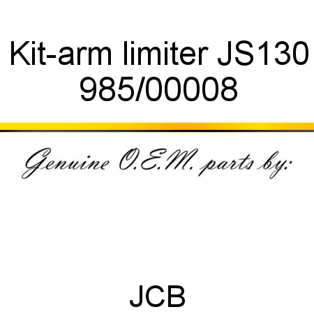 Kit-arm limiter, JS130 985/00008