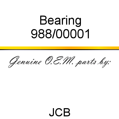 Bearing 988/00001