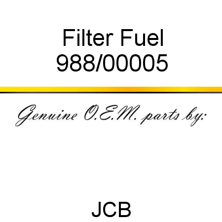 Filter, Fuel 988/00005
