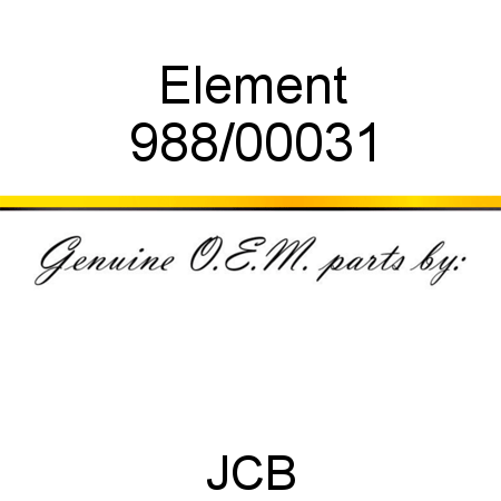 Element 988/00031