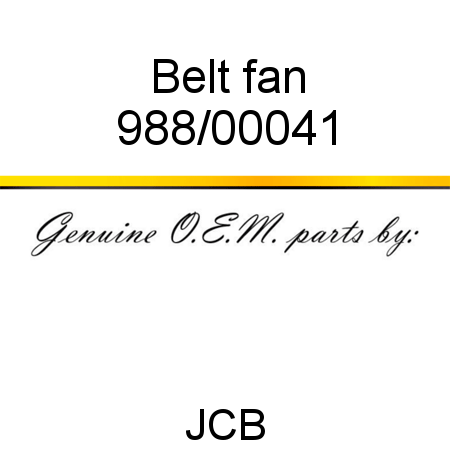 Belt, fan 988/00041