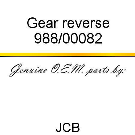 Gear, reverse 988/00082