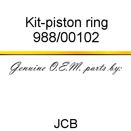 Kit-piston ring 988/00102