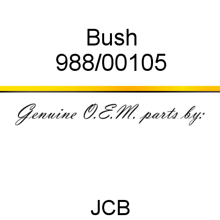 Bush 988/00105