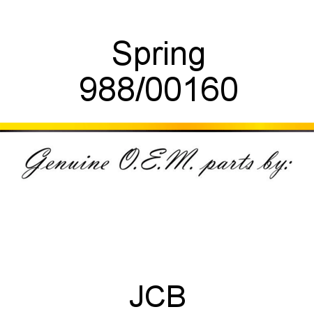 Spring 988/00160