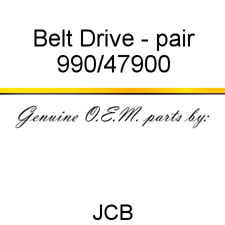 Belt, Drive - pair 990/47900