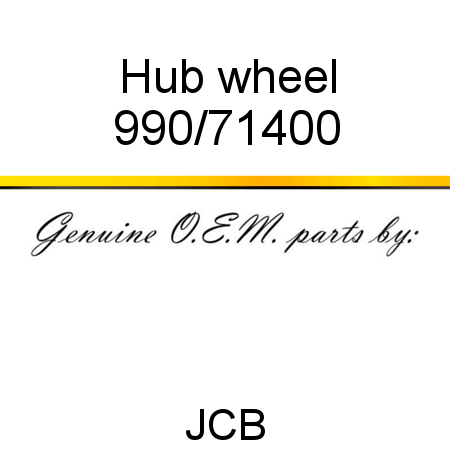Hub, wheel 990/71400