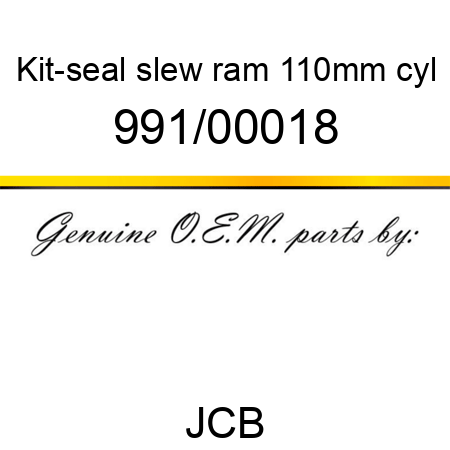 Kit-seal, slew ram, 110mm cyl 991/00018