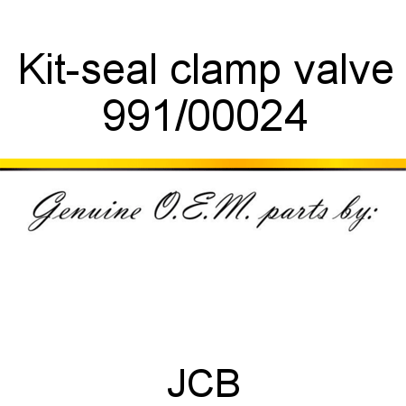 Kit-seal, clamp valve 991/00024