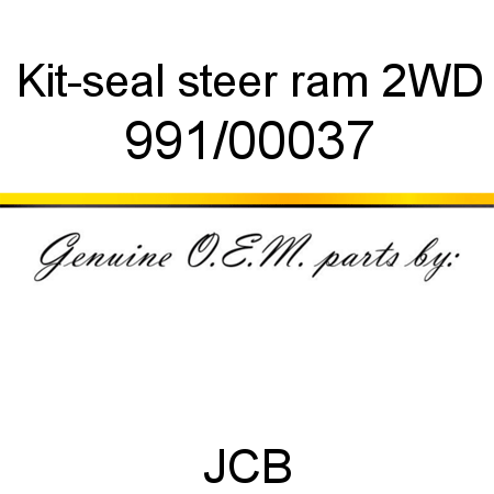 Kit-seal, steer ram 2WD 991/00037