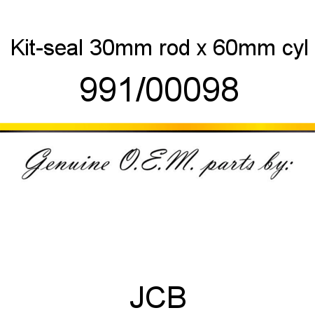Kit-seal, 30mm rod x 60mm cyl 991/00098