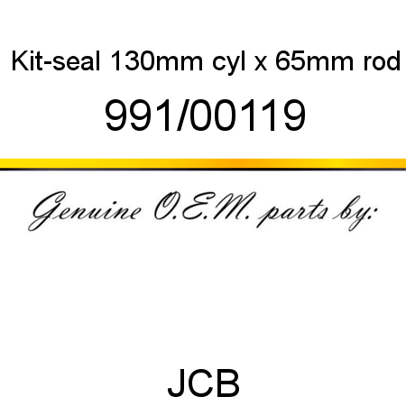 Kit-seal, 130mm cyl x 65mm rod 991/00119