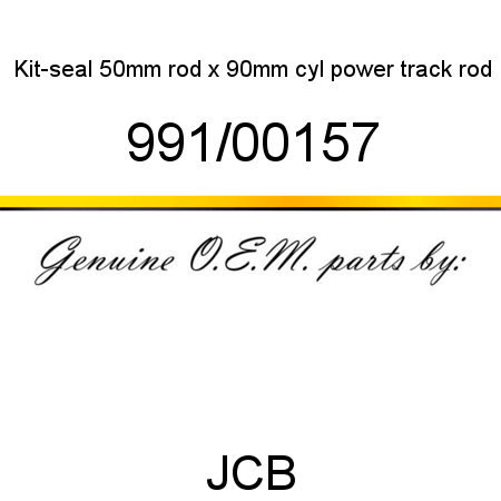 Kit-seal, 50mm rod x 90mm cyl, power track rod 991/00157