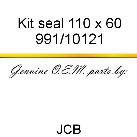 Kit, seal, 110 x 60 991/10121