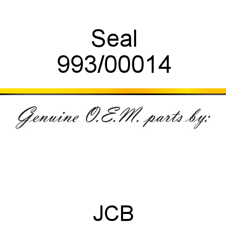 Seal 993/00014
