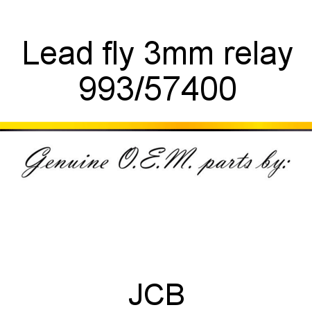 Lead, fly 3mm, relay 993/57400