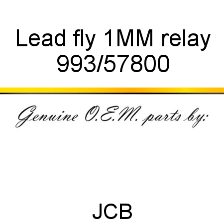 Lead, fly 1MM, relay 993/57800