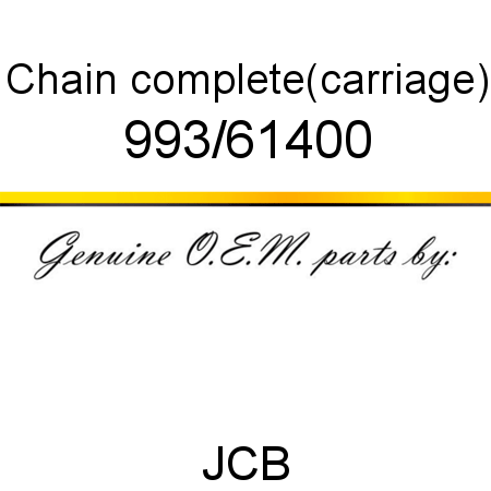 Chain, complete,(carriage) 993/61400