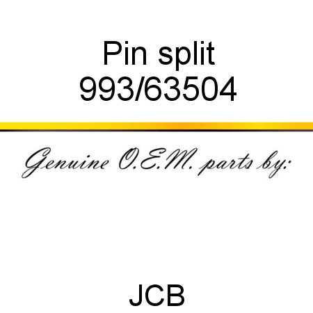 Pin, split 993/63504