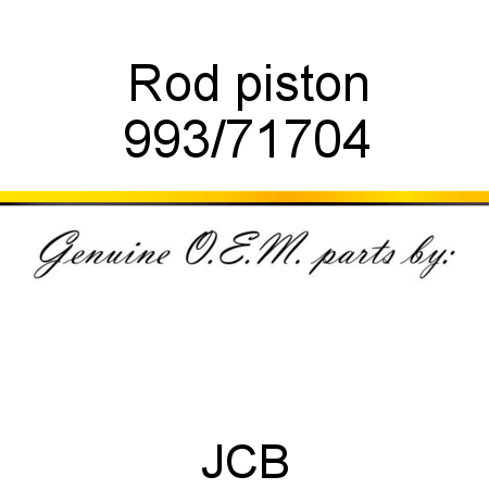 Rod, piston 993/71704