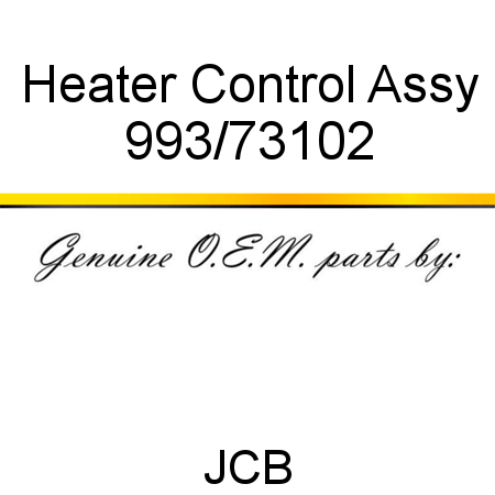 Heater, Control Assy 993/73102