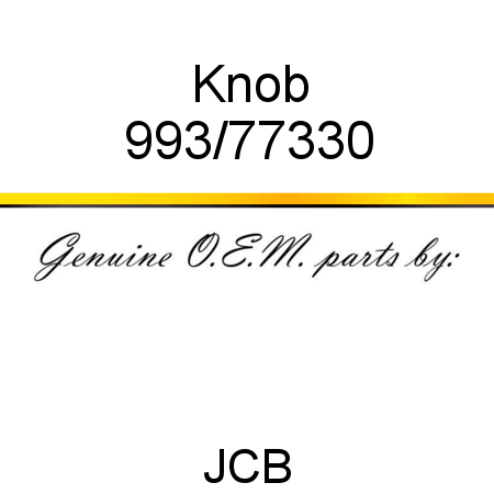 Knob 993/77330