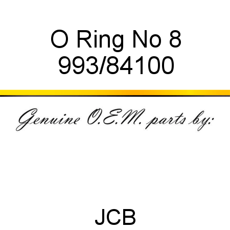 O Ring, No 8 993/84100