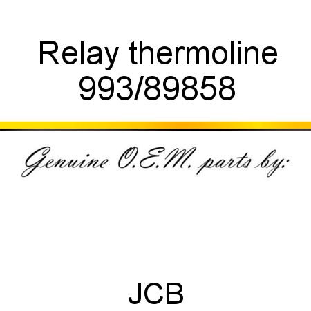 Relay, thermoline 993/89858