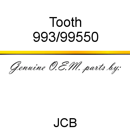 Tooth 993/99550