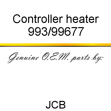 Controller, heater 993/99677