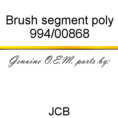 Brush, segment poly 994/00868