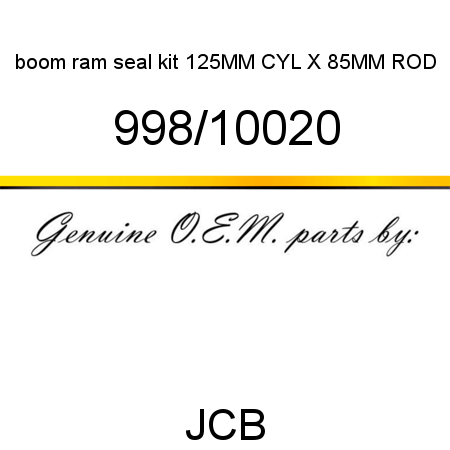 boom ram seal kit, 125MM CYL X 85MM ROD 998/10020