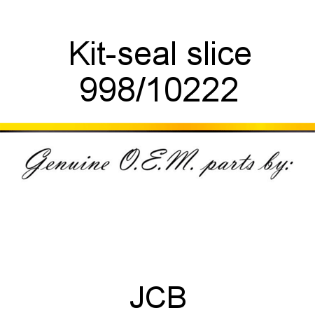 Kit-seal, slice 998/10222