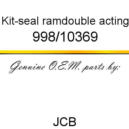 Kit-seal, ram,double acting 998/10369