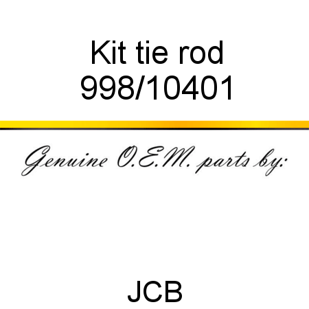 Kit, tie rod 998/10401