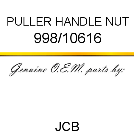 PULLER HANDLE NUT 998/10616
