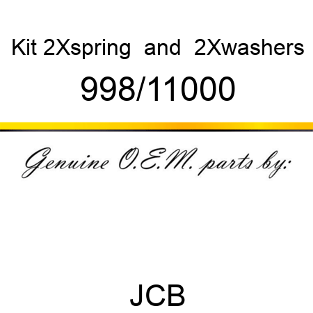 Kit, 2Xspring & 2Xwashers 998/11000