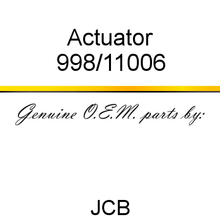 Actuator 998/11006