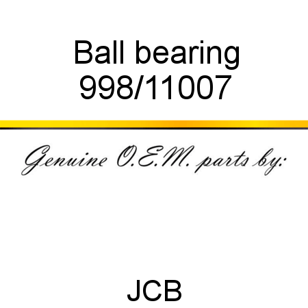Ball, bearing 998/11007