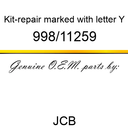 Kit-repair, marked with letter Y 998/11259