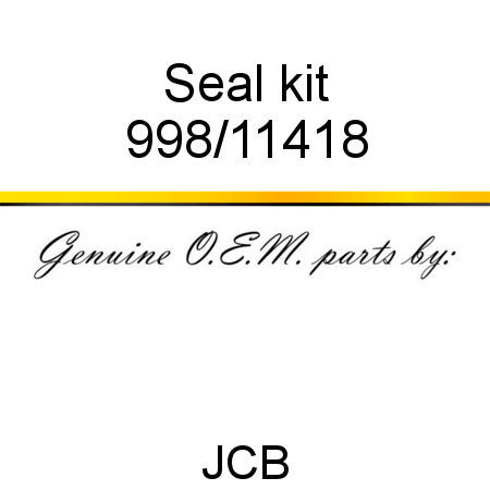 Seal, kit 998/11418