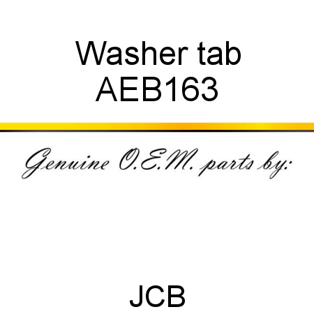 Washer, tab AEB163